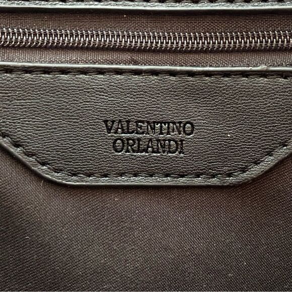 Valentino Orlandi Gunmetal Top Handle East West Hand Bag - Picture 12 of 16